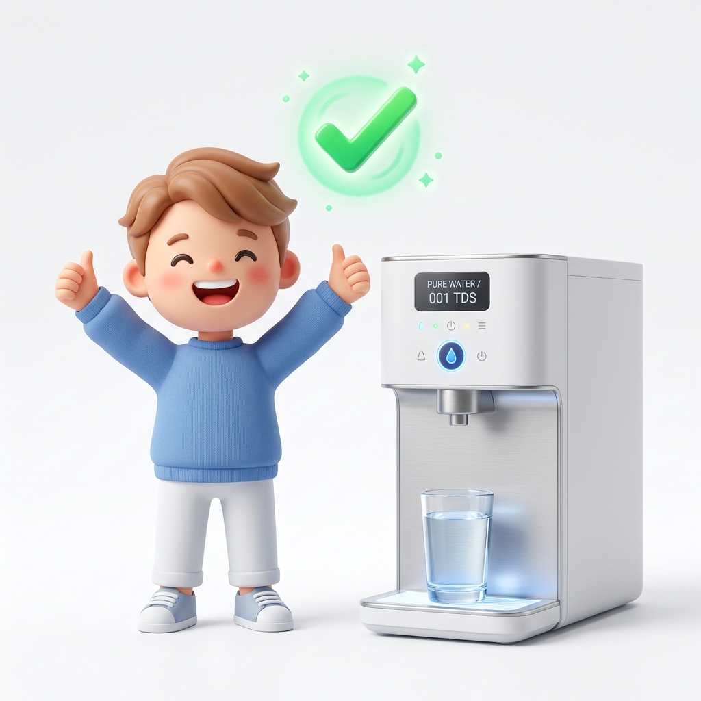 Happy customer with the perfect purifier