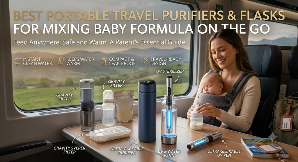Best Portable Travel Purifiers & Flasks for Mixing Baby Formula on the Go